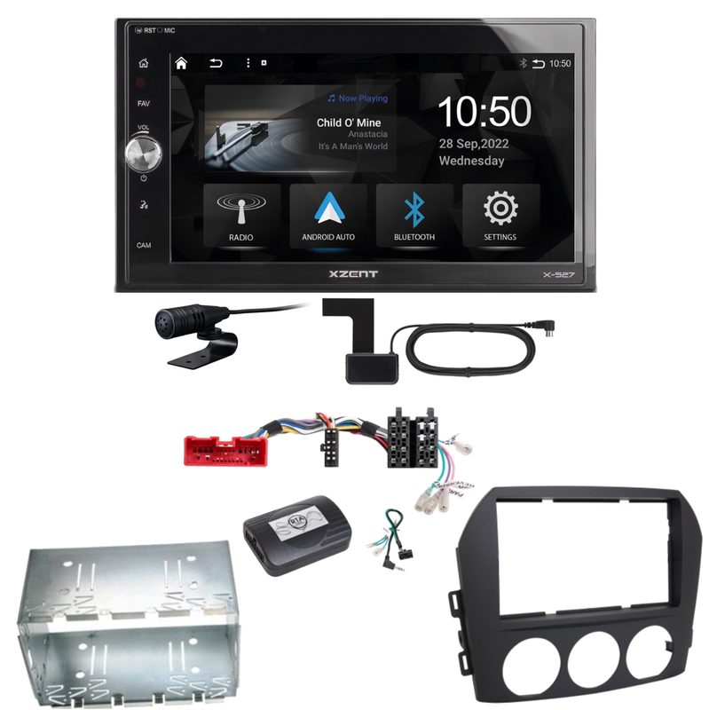 Xzent X-527 Android Auto CarPlay Bluetooth Einbauset für Mazda MX-5 NC