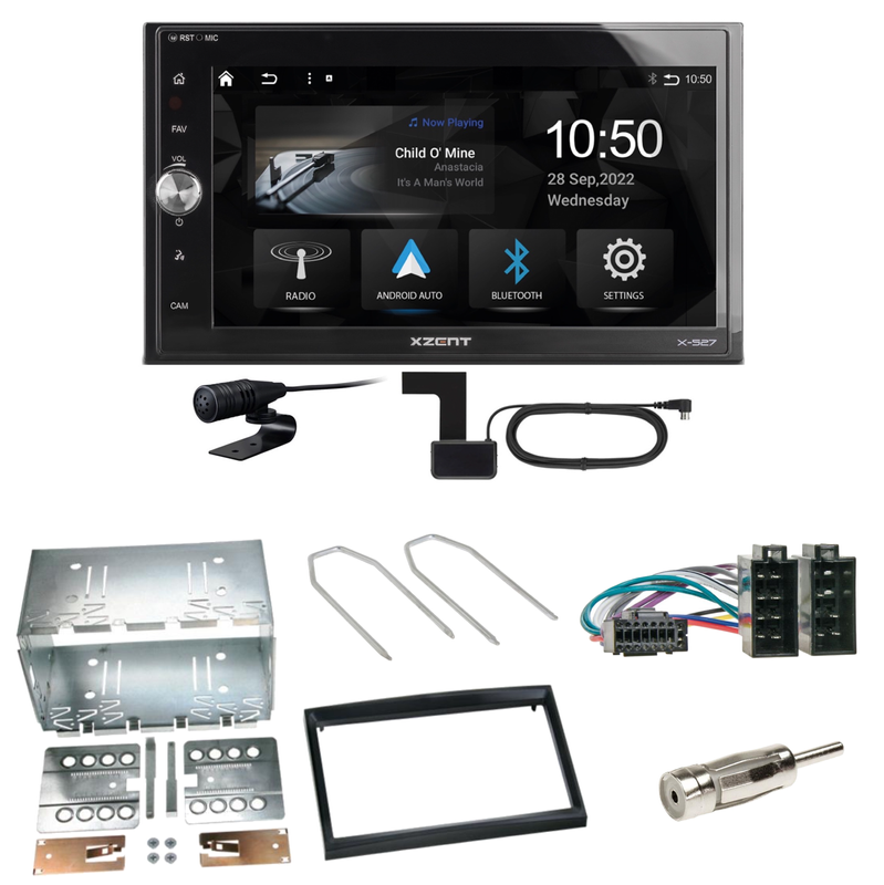 Xzent X-527 Android Auto CarPlay DAB Einbauset für Peugeot 307 Citroen C2 C3 Xzent X-527 Android Auto CarPlay DAB Einbauset für Peugeot 307 Citroen C2 C3