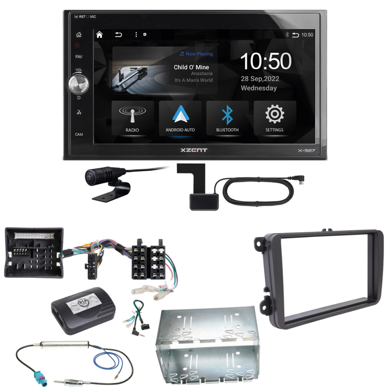 Xzent X-527 Android Auto CarPlay DAB Einbauset für Tiguan Amarok Caddy Jetta Xzent X-527 Android Auto CarPlay DAB Einbauset für Tiguan Amarok Caddy Jetta
