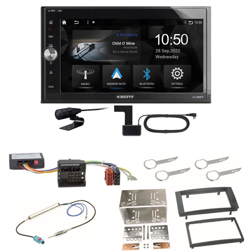Xzent X-527 Android Auto CarPlay Bluetooth Einbauset für T5 Xzent X-527 Android Auto CarPlay Bluetooth Einbauset für T5