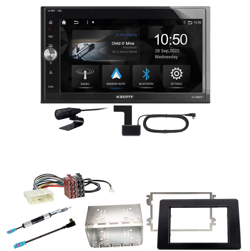 Xzent X-527 Android Auto CarPlay DAB Einbauset für Nissan NV400 ab 2019