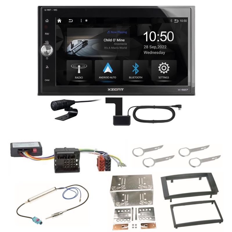 Xzent X-527 Android Auto CarPlay Bluetooth Einbauset für Touareg 7L Xzent X-527 Android Auto CarPlay Bluetooth Einbauset für Touareg 7L