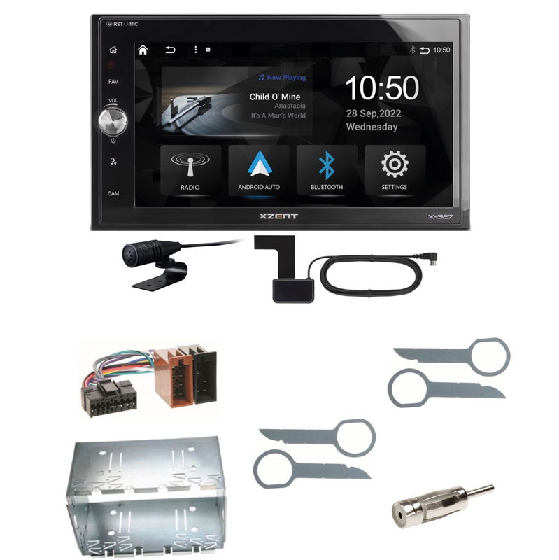 Xzent X-527 Android Auto CarPlay DAB Einbauset für Mercedes ML W163
