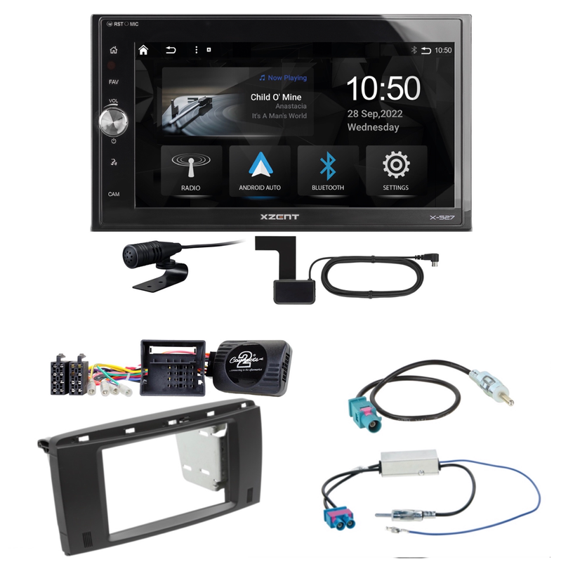 Xzent X-527 Android Auto CarPlay Bluetooth Einbauset für Mercedes R W251