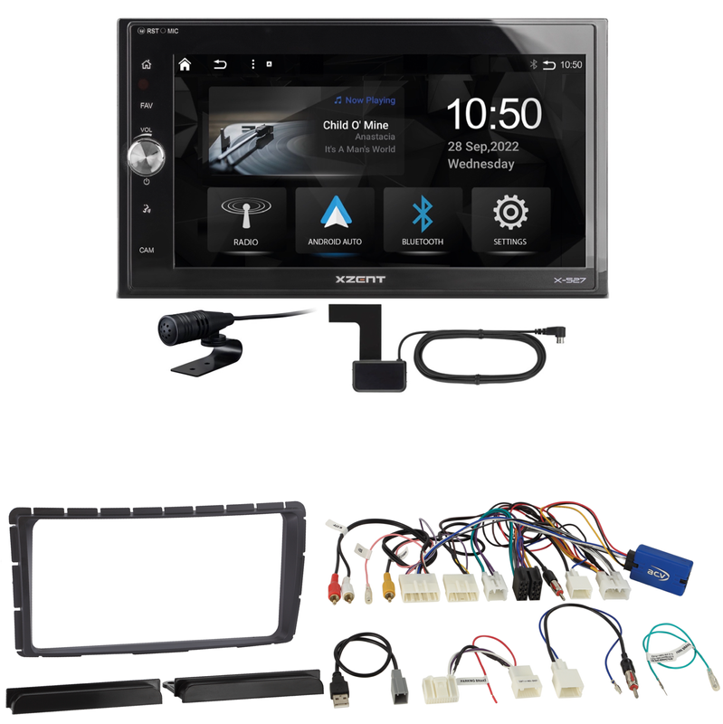 Xzent X-527 Android Auto CarPlay DAB Einbauset für Toyota Hilux ab 2011 Xzent X-527 Android Auto CarPlay DAB Einbauset für Toyota Hilux ab 2011