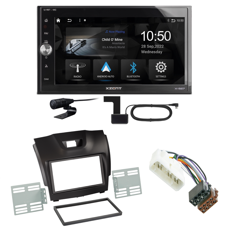 Xzent X-527 Android Auto CarPlay DAB Einbauset für Isuzu D-Max 2