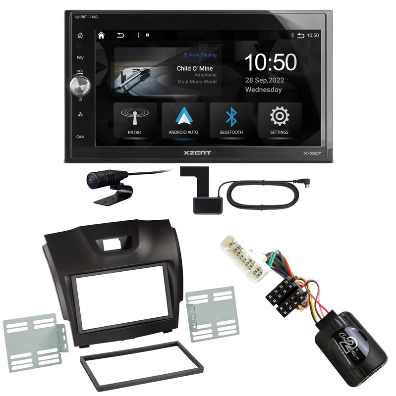 Xzent X-527 Android Auto CarPlay DAB Einbauset für Isuzu D-Max 2