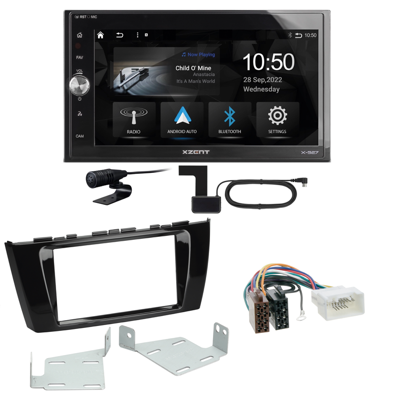 Xzent X-527 Android Auto CarPlay DAB Einbauset für Mitsubishi Space Star
