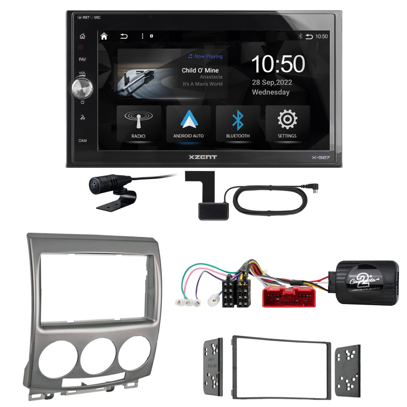 Xzent X-527 Android Auto CarPlay Bluetooth DAB Einbauset für Mazda 5 CR