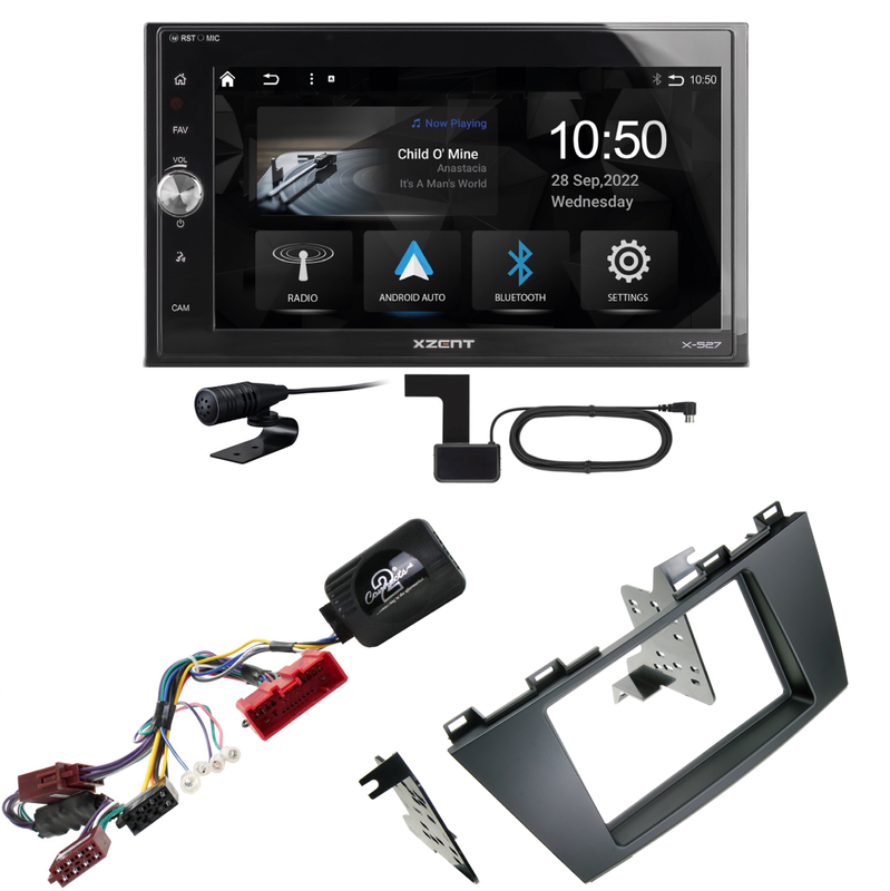 Xzent X-527 Android Auto CarPlay Bluetooth DAB Einbauset für Mazda 5 CW