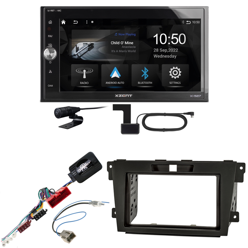Xzent X-527 Android Auto CarPlay Bluetooth DAB Einbauset für Mazda CX-7
