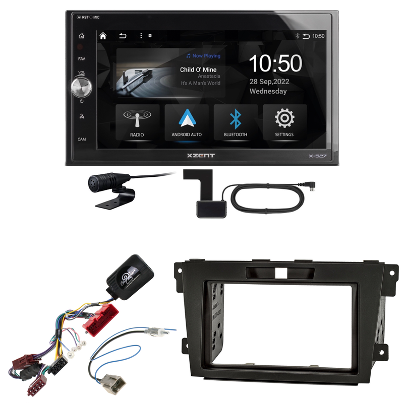Xzent X-527 Android Auto CarPlay Bluetooth DAB Einbauset für Mazda CX-7