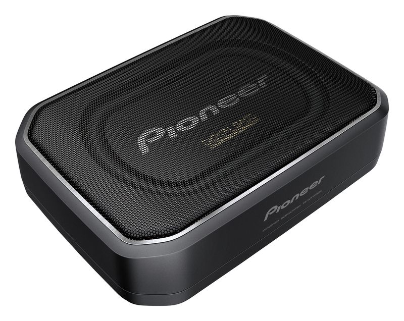 Pioneer TS-WX140DA Mini Aktiv Subwoofer Untersitz 170 Watt max mit Fernbedienung
