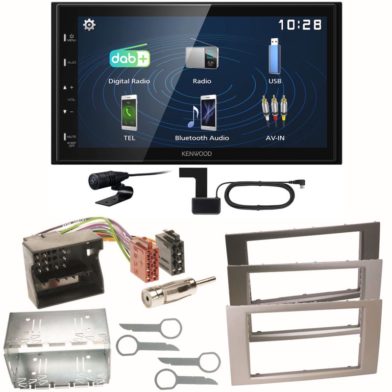 Kenwood DMX129DAB DAB+ Bluetooth Einbauset für Ford Focus Fusion Galaxy S-Max Kenwood DMX129DAB DAB+ Bluetooth Einbauset für Ford Focus Fusion Galaxy S-Max