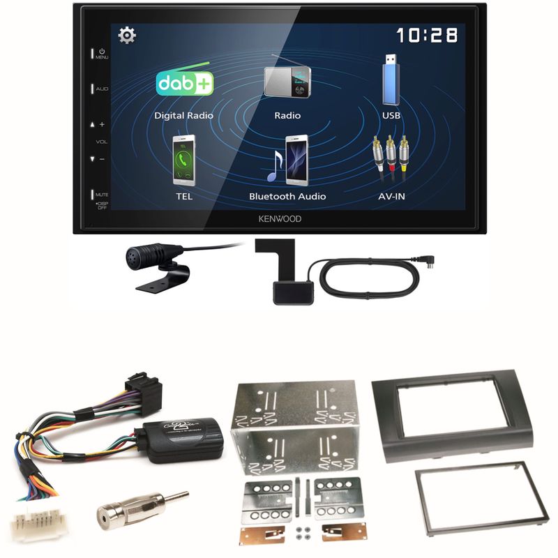 Kenwood DMX129DAB DAB+ Bluetooth USB Einbauset für Suzuki Swift Sport EZ MZ