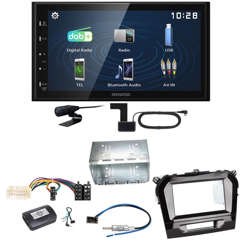 Kenwood DMX129DAB DAB+ Bluetooth USB Einbauset für Suzuki Vitara LY Kenwood DMX129DAB DAB+ Bluetooth USB Einbauset für Suzuki Vitara LY