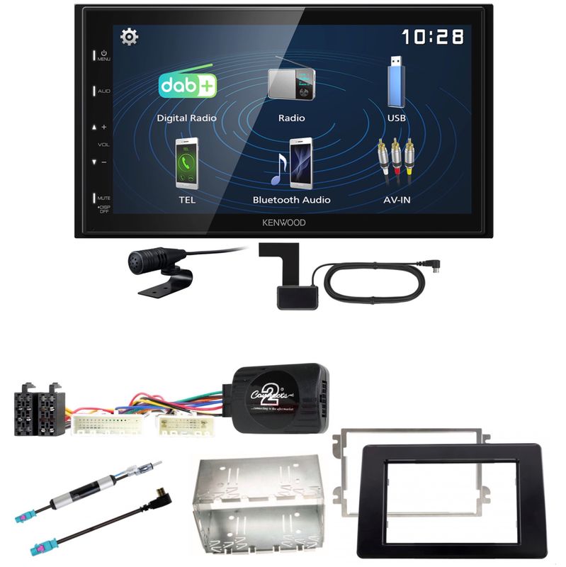 Kenwood DMX129DAB DAB+ Bluetooth USB Einbauset für Renault Master 3 ab 2019