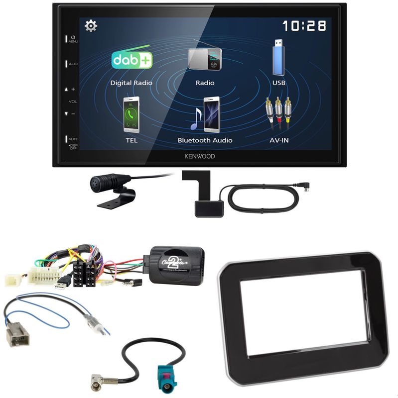 Kenwood DMX129DAB DAB+ Bluetooth USB Einbauset für Suzuki Ignis MF ab 2017 Kenwood DMX129DAB DAB+ Bluetooth USB Einbauset für Suzuki Ignis MF ab 2017