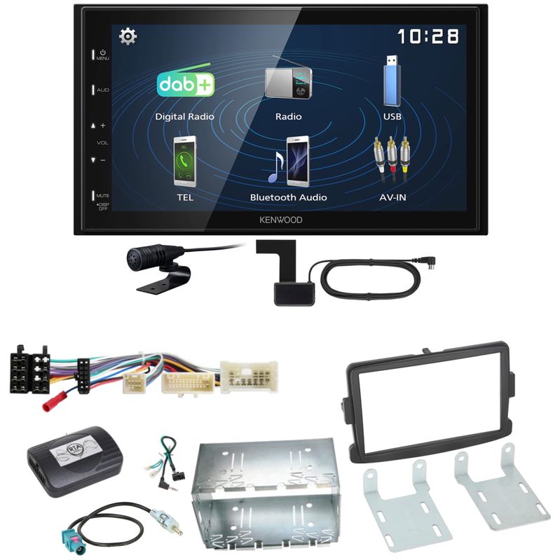 Kenwood DMX129DAB DAB+ Bluetooth USB Einbauset für Opel Vivaro Movano B Kenwood DMX129DAB DAB+ Bluetooth USB Einbauset für Opel Vivaro Movano B