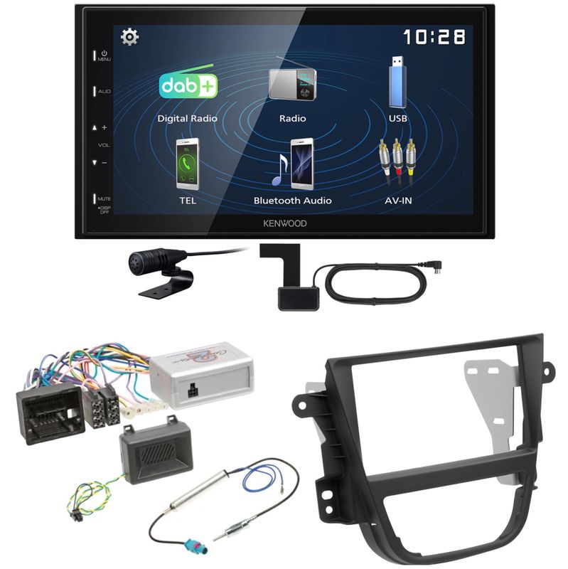 Kenwood DMX129DAB DAB+ Bluetooth USB Einbauset für Opel Mokka A Kenwood DMX129DAB DAB+ Bluetooth USB Einbauset für Opel Mokka A