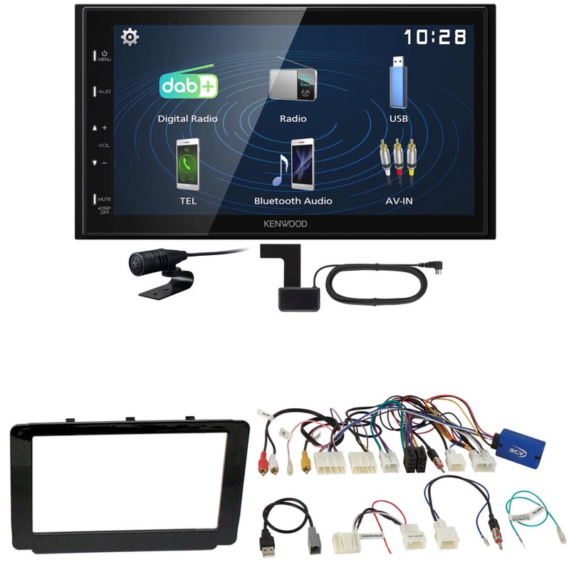 Kenwood DMX129DAB DAB+ Bluetooth USB Einbauset für Toyota Hilux 2016-2019 Kenwood DMX129DAB DAB+ Bluetooth USB Einbauset für Toyota Hilux 2016-2019