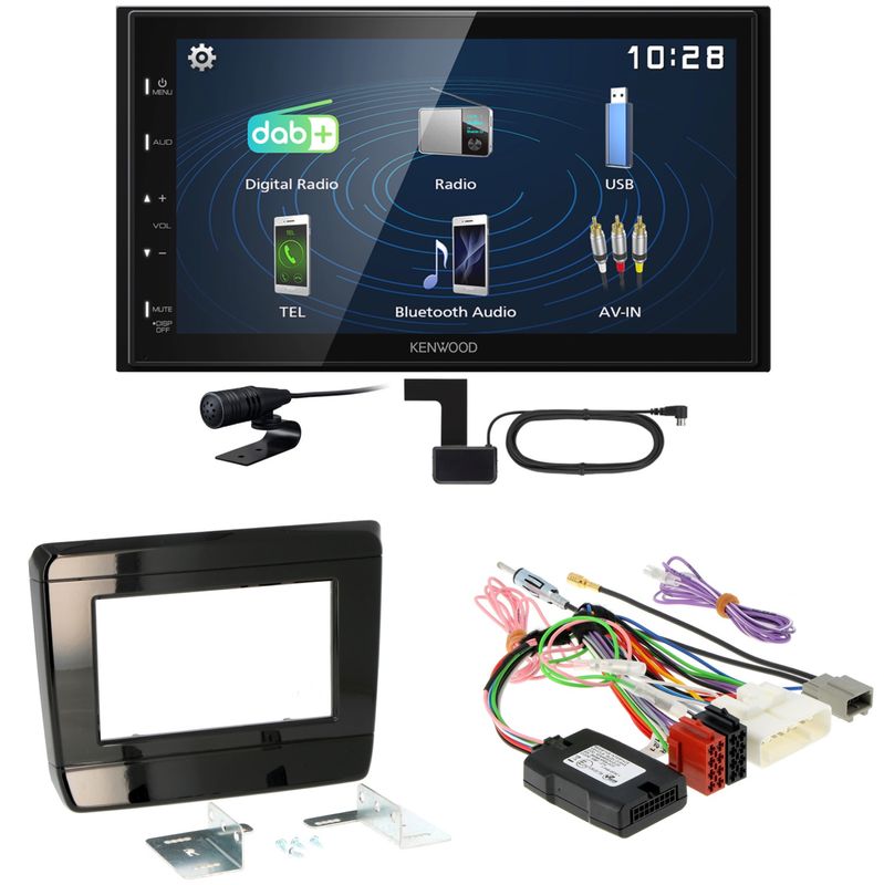 Kenwood DMX129DAB DAB+ Bluetooth USB Einbauset für Isuzu D-Max 3 ab 2020