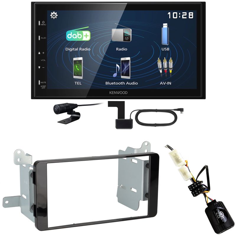 Kenwood DMX129DAB DAB+ Bluetooth USB Einbauset für Mitsubishi L200 ab 2016