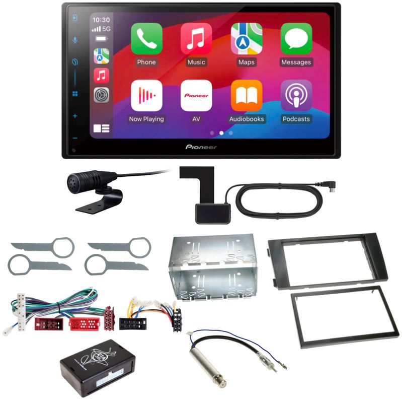 Pioneer SPH-DA77DAB CarPlay Android Auto DAB+ Einbauset für Audi A6 4B Pioneer SPH-DA77DAB CarPlay Android Auto DAB+ Einbauset für Audi A6 4B
