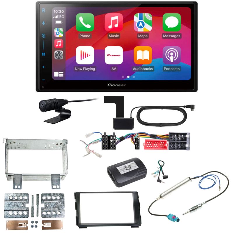 Pioneer SPH-DA77DAB CarPlay Android Auto Digitaltadio Einbauset für Kia Cee'd ED