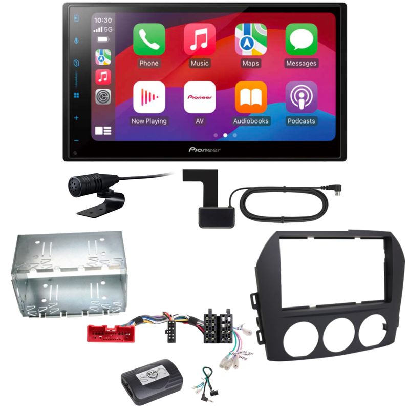 Pioneer SPH-DA77DAB CarPlay Android Auto DAB+ Einbauset für Mazda MX-5 NC FL Pioneer SPH-DA77DAB CarPlay Android Auto DAB+ Einbauset für Mazda MX-5 NC FL