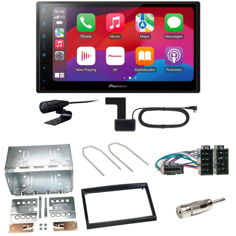Pioneer SPH-DA77DAB CarPlay Android Auto Einbauset für Peugeot 307 Citroen C2 C3 Pioneer SPH-DA77DAB CarPlay Android Auto Einbauset für Peugeot 307 Citroen C2 C3