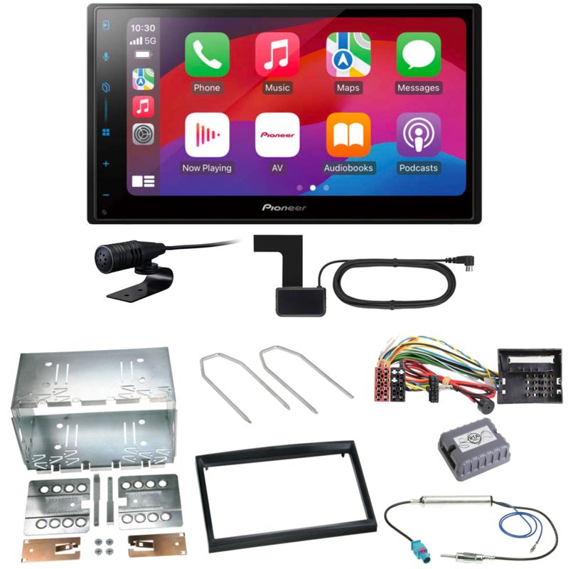 Pioneer SPH-DA77DAB Android Auto Einbauset für Citroen C2 C3 Berlingo Jumpy