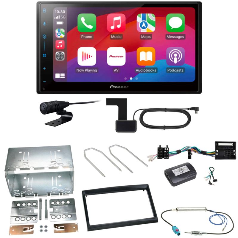 Pioneer SPH-DA77DAB Android Auto Einbauset für Peugeot 207 307 Partner Expert Pioneer SPH-DA77DAB Android Auto Einbauset für Peugeot 207 307 Partner Expert