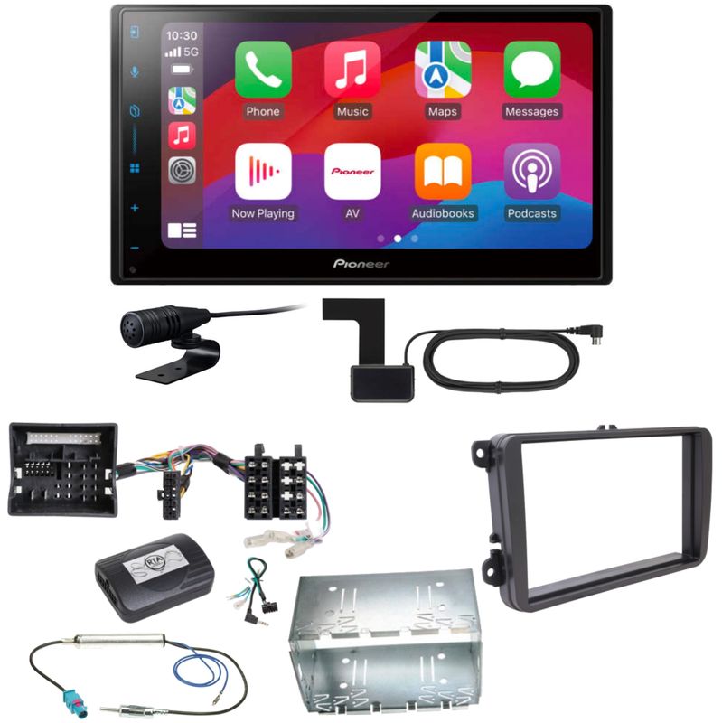 Pioneer SPH-DA77DAB CarPlay Android Auto Einbauset für Tiguan Amarok Caddy Jetta Pioneer SPH-DA77DAB CarPlay Android Auto Einbauset für Tiguan Amarok Caddy Jetta