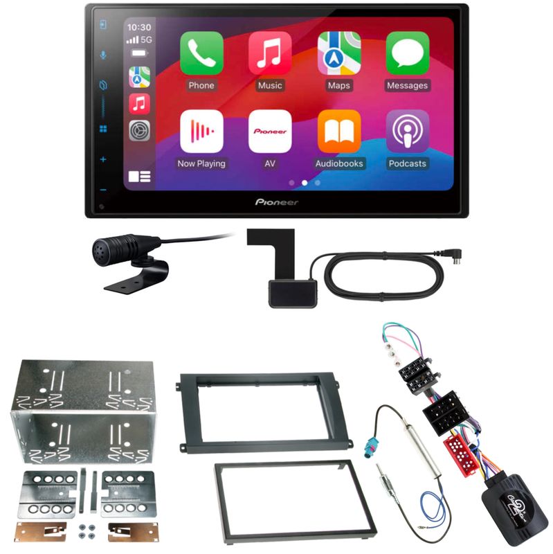 Pioneer SPH-DA77DAB CarPlay Android Auto Einbauset für Porsche Cayenne bis 2006 Pioneer SPH-DA77DAB CarPlay Android Auto Einbauset für Porsche Cayenne bis 2006