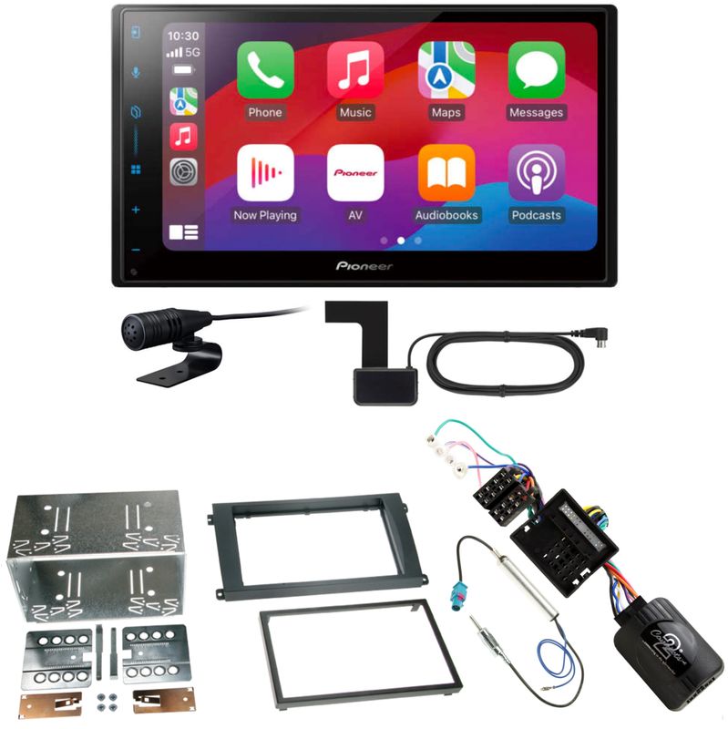 Pioneer SPH-DA77DAB CarPlay Android Auto Einbauset für Porsche Cayenne ab 2007 Pioneer SPH-DA77DAB CarPlay Android Auto Einbauset für Porsche Cayenne ab 2007