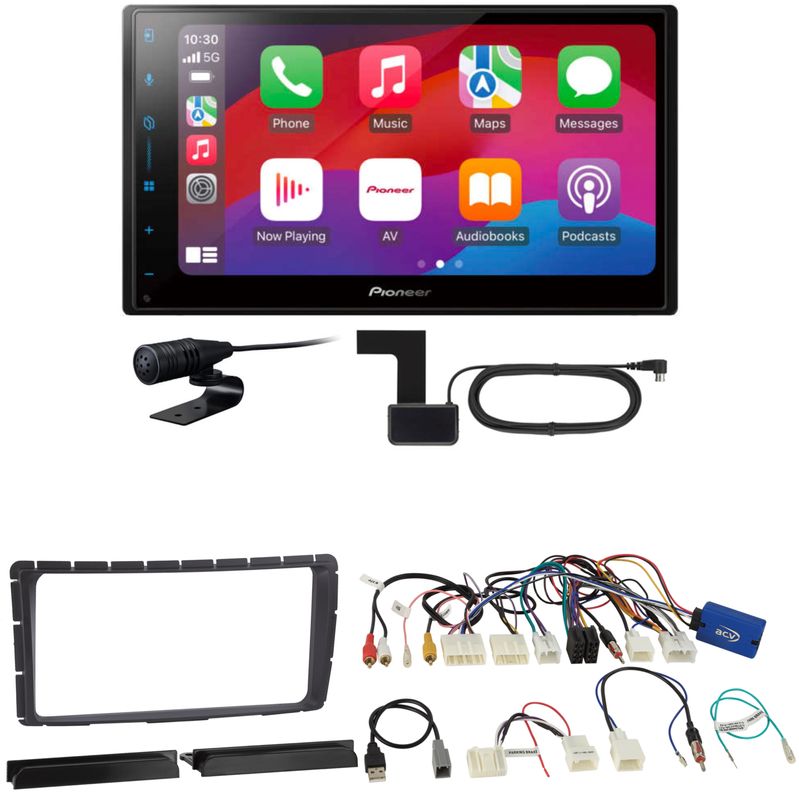 Pioneer SPH-DA77DAB CarPlay Android Auto DAB+ Einbauset für Toyota Hilux ab 2011 Pioneer SPH-DA77DAB CarPlay Android Auto DAB+ Einbauset für Toyota Hilux ab 2011