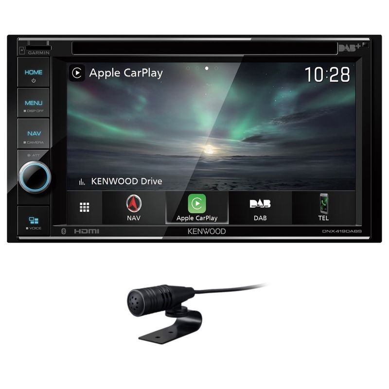 KENWOOD DNX419DABS 2-DIN Navigation CarPlay Bluetooth Digitalradio DAB+ CD DVD
