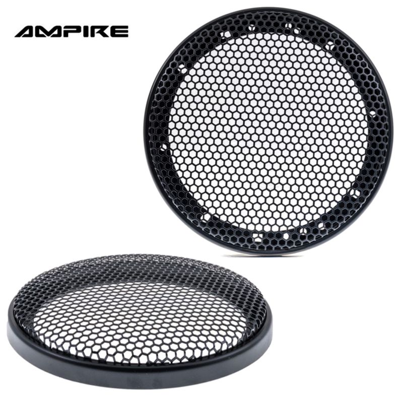 AMPIRE Lautsprechergitter 16,5cm 165 mm mit Hexagon-Wabenstruktur 1 Paar