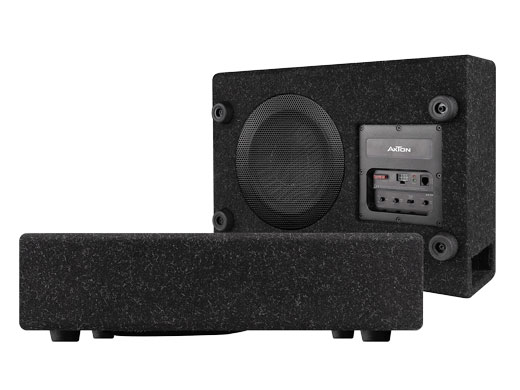 AXTON ATB120A flacher Aktiv Subwoofer Bassreflex Kiste 20 cm Bass
