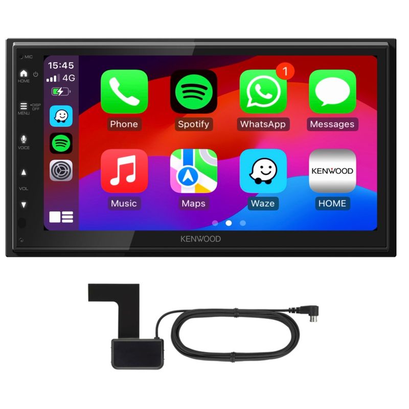 Kenwood DMX6523DABS CarPlay Android Auto kabellos DAB+ Bluetooth inkl Antenne