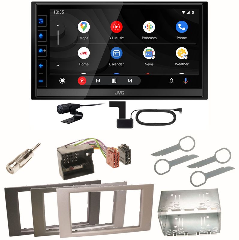 JVC KW-M785DBW Android Auto DAB+ Einbauset für Ford Focus C-Max Fiesta Transit