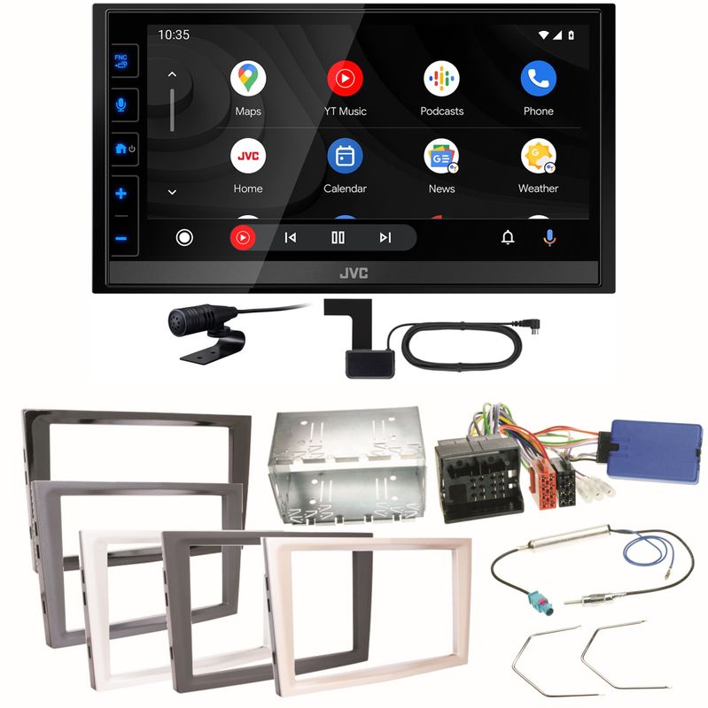 JVC KW-M785DBW Android Auto Einbauset für Opel Astra H Corsa D Zafira B Antara