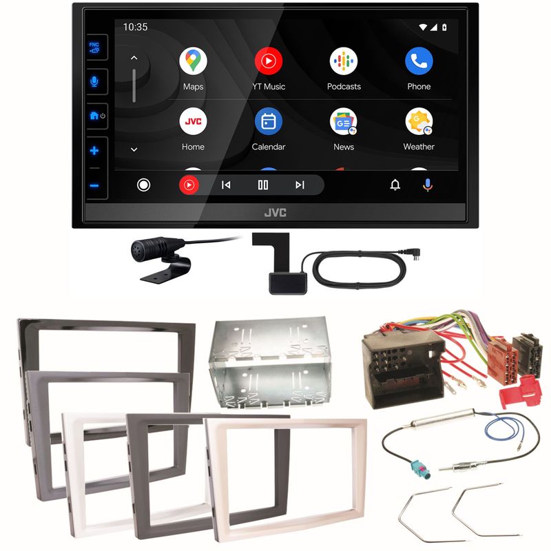 JVC KW-M785DBW Android Auto Einbauset für Opel Astra H Corsa D Zafira B Antara