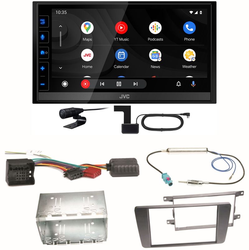 JVC KW-M785DBW Android Auto CarPlay Einbauset für Skoda Octavia 2 Yeti 5L