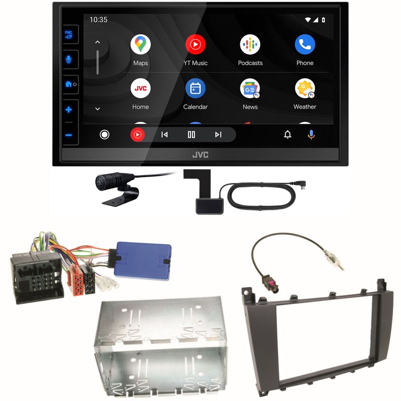 JVC KW-M785DBW Android Auto Einbauset für Mercedes C-Klasse W203 CLC CL203 S203 JVC KW-M785DBW Android Auto Einbauset für Mercedes C-Klasse W203 CLC CL203 S203