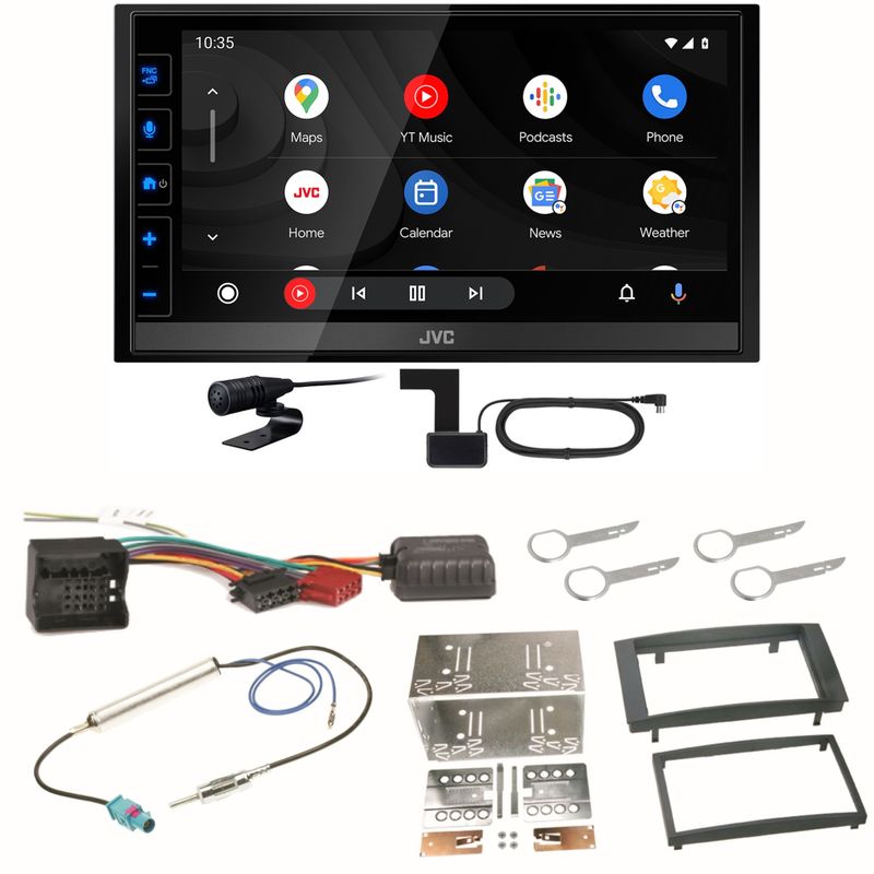 JVC KW-M785DBW Android Auto CarPlay Einbauset für T5 2003-2015 Multivan JVC KW-M785DBW Android Auto CarPlay Einbauset für T5 2003-2015 Multivan