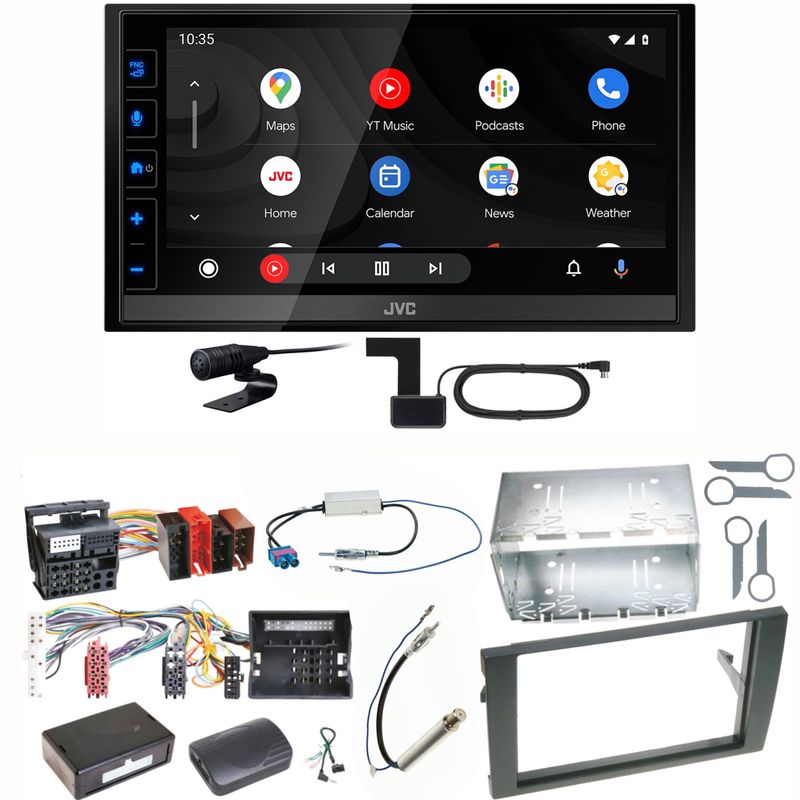 JVC KW-M785DBW Android Auto CarPlay Einbauset für Audi A4 B6 B7 Seat Exeo JVC KW-M785DBW Android Auto CarPlay Einbauset für Audi A4 B6 B7 Seat Exeo