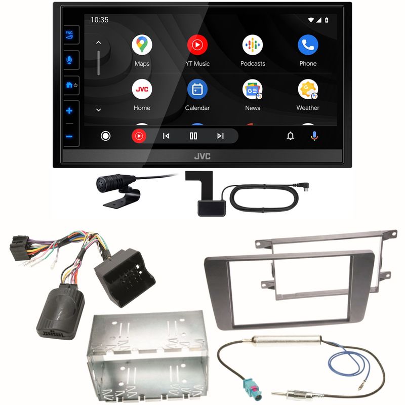 JVC KW-M785DBW Android Auto CarPlay Einbauset für Skoda Octavia 2 Yeti 5L