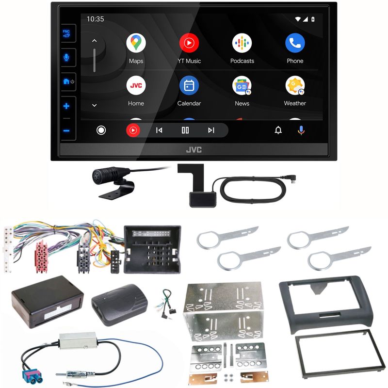 JVC KW-M785DBW Android Auto CarPlay Digitalradio DAB+ Einbauset für Audi TT 8J JVC KW-M785DBW Android Auto CarPlay Digitalradio DAB+ Einbauset für Audi TT 8J